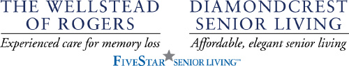 The Wellstead of Rogers and Diamondcrest Senior Living logo