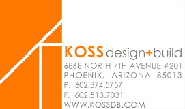 KOSS design+build, pllc logo