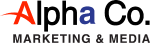 Alpha Co. Marketing & Media logo